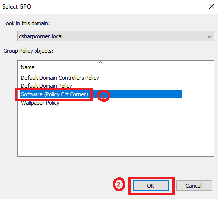 Create Software Group Policy on Server 2019
